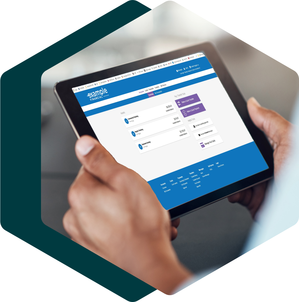 Tablet with DigiHive interface screen