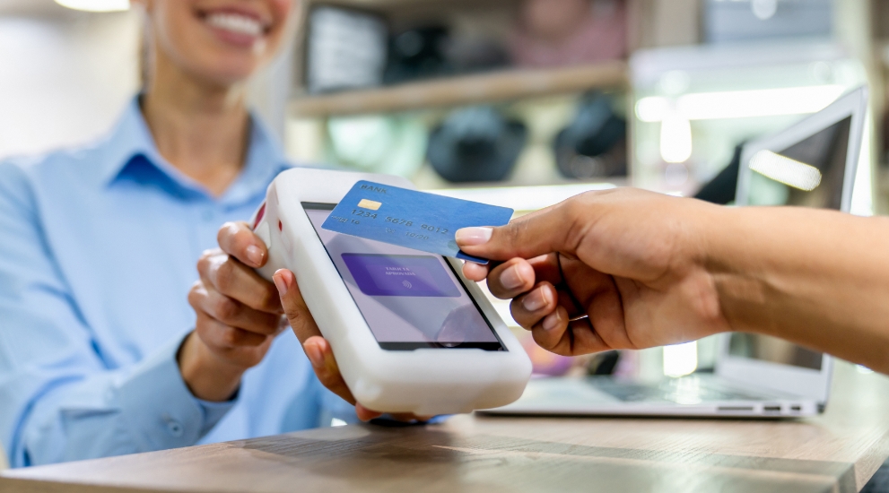 debit card payment on merchant device